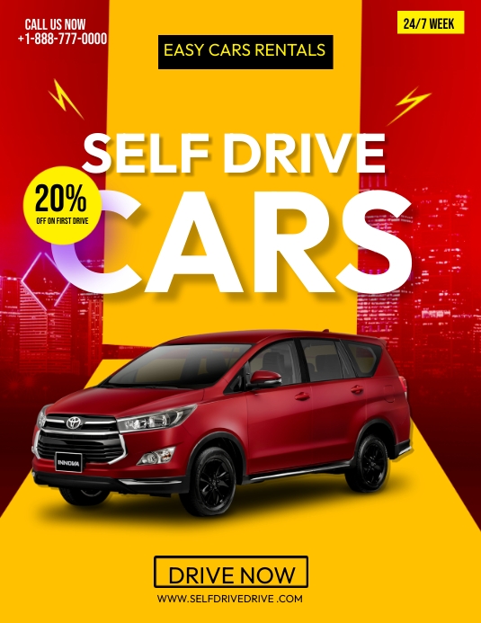 Drive It Don`t Dream It Flyer (US Letter) template